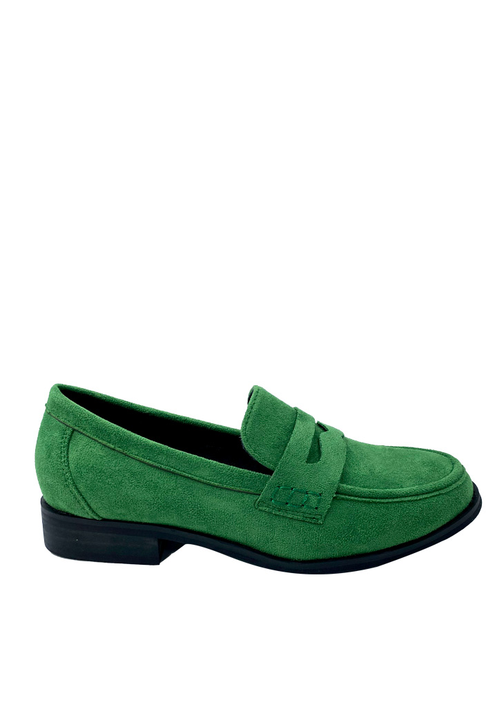 MOCASIN GAMUZA ECOLOGICA ZB008 VERDE - 1