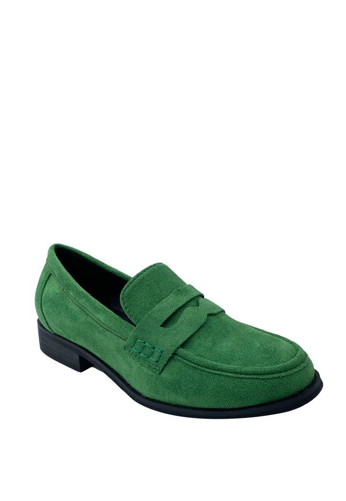 MOCASIN GAMUZA ECOLOGICA ZB008 VERDE - 2