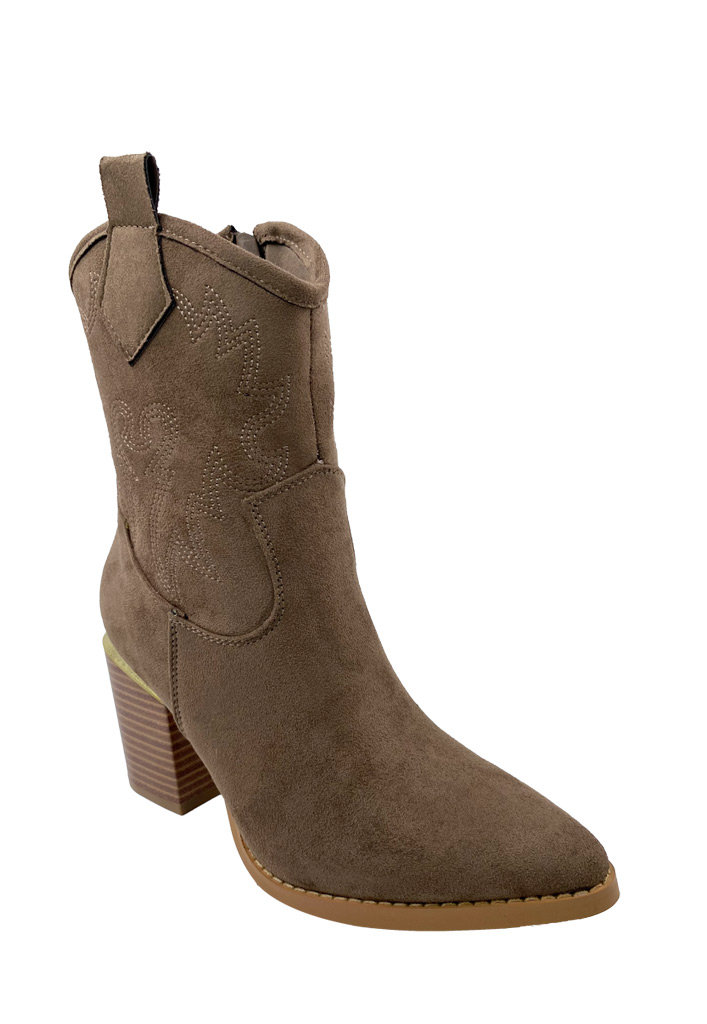 Ripley - BOTÍN ECOCUERO TAUPE ZAZ87 CASUAL