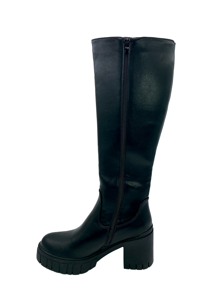 BOTAS MUJER TODOPIEL NEGRO ZB001 ECOCUERO - 6