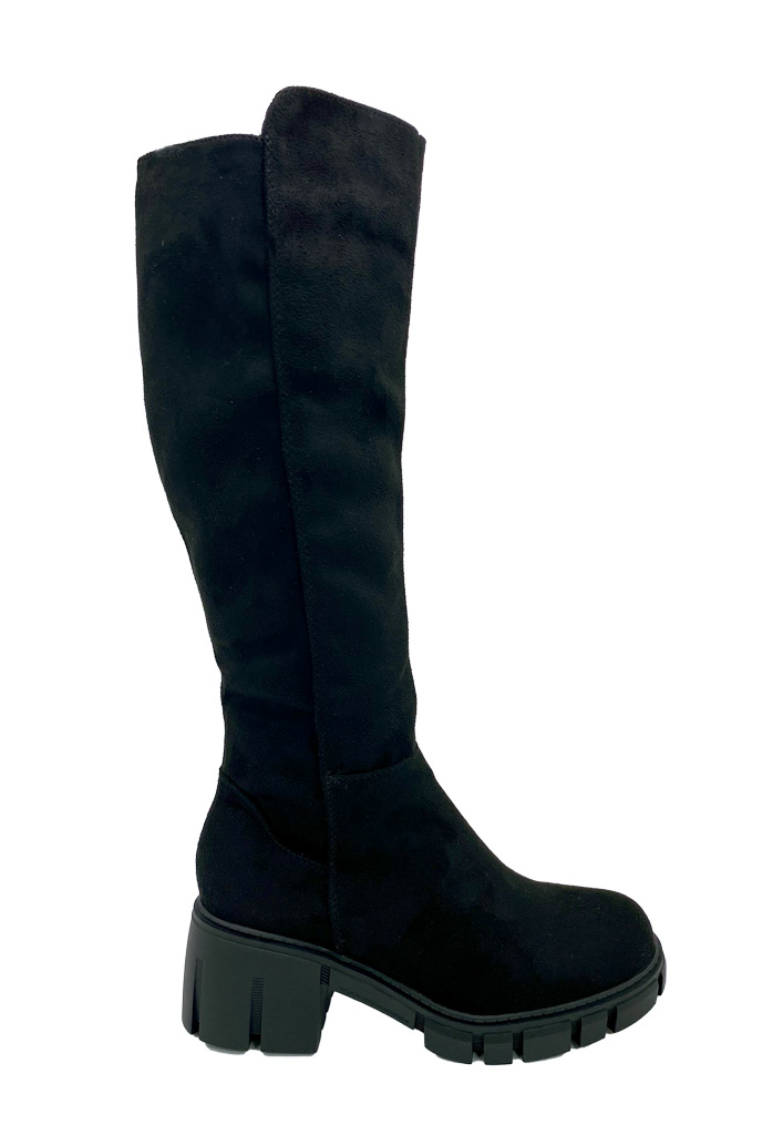 BOTAS MUJER TODOPIEL NEGRO ZB002 GAMUZA ECOLÓGICA - 1