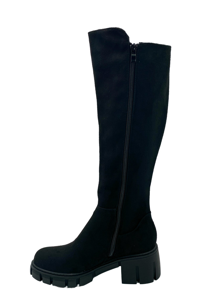 BOTAS MUJER TODOPIEL NEGRO ZB002 GAMUZA ECOLÓGICA - 5