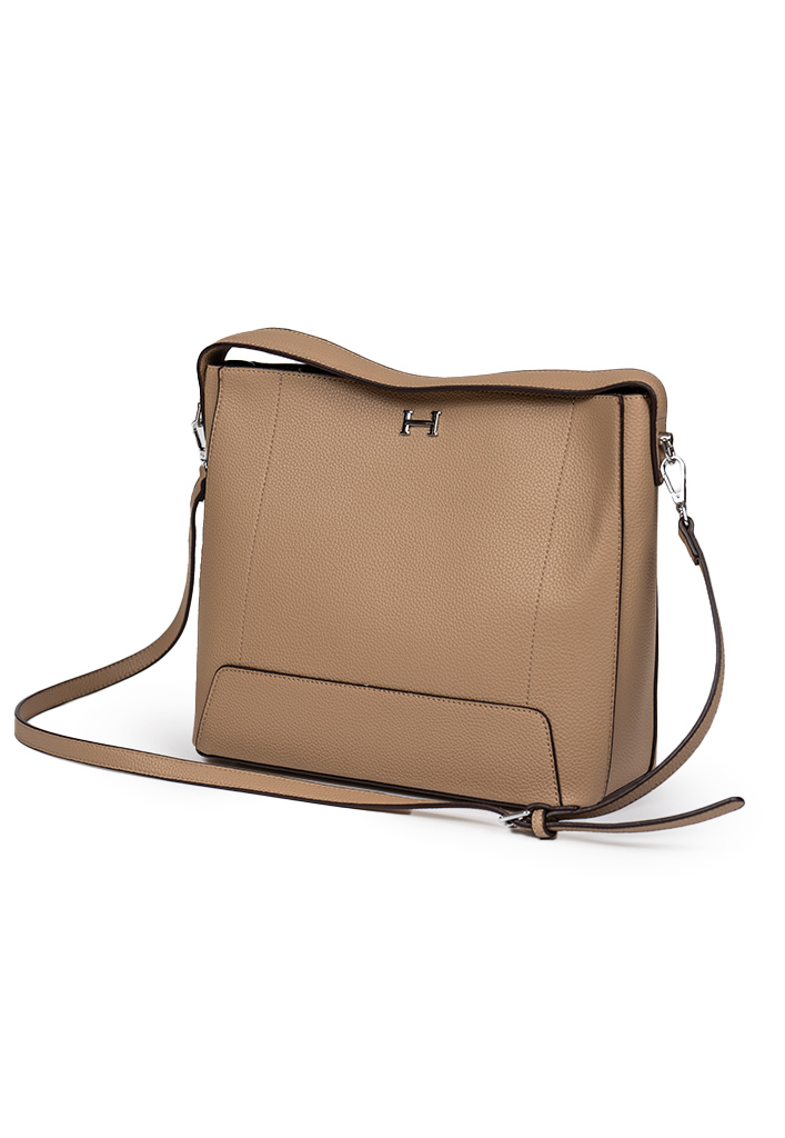 CARTERA ECOCUERO CRU95 BEIGE - 3