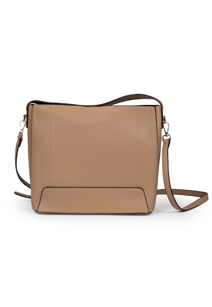 CARTERA ECOCUERO CRU95 BEIGE - 4