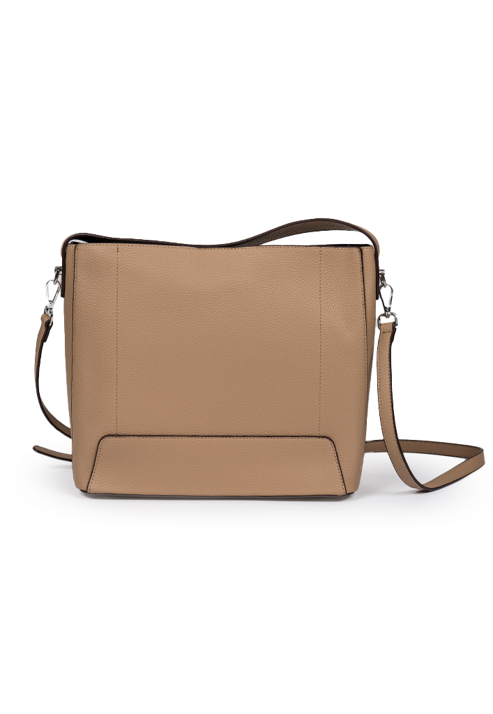 CARTERA ECOCUERO CRU95 BEIGE - 4