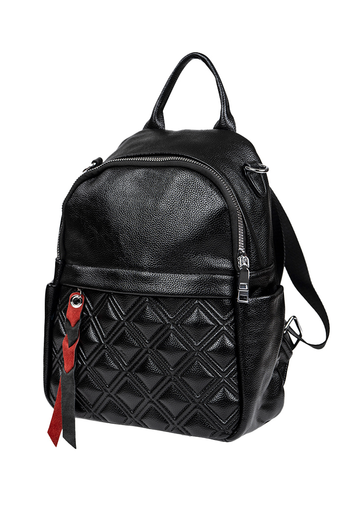 MOCHILA CUERO CRU42 NEGRO - 4