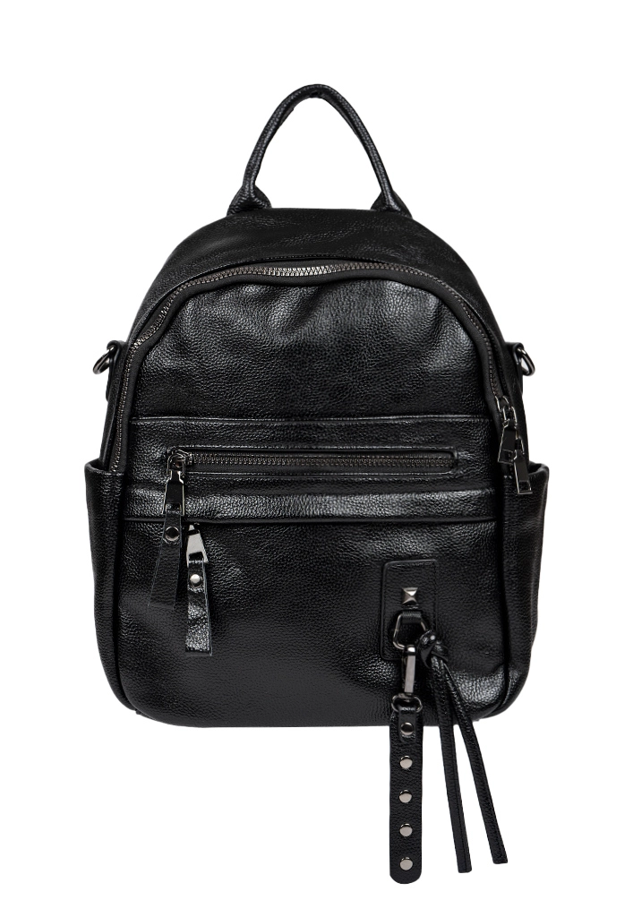 MOCHILA CUERO CRU44 NEGRO - 1