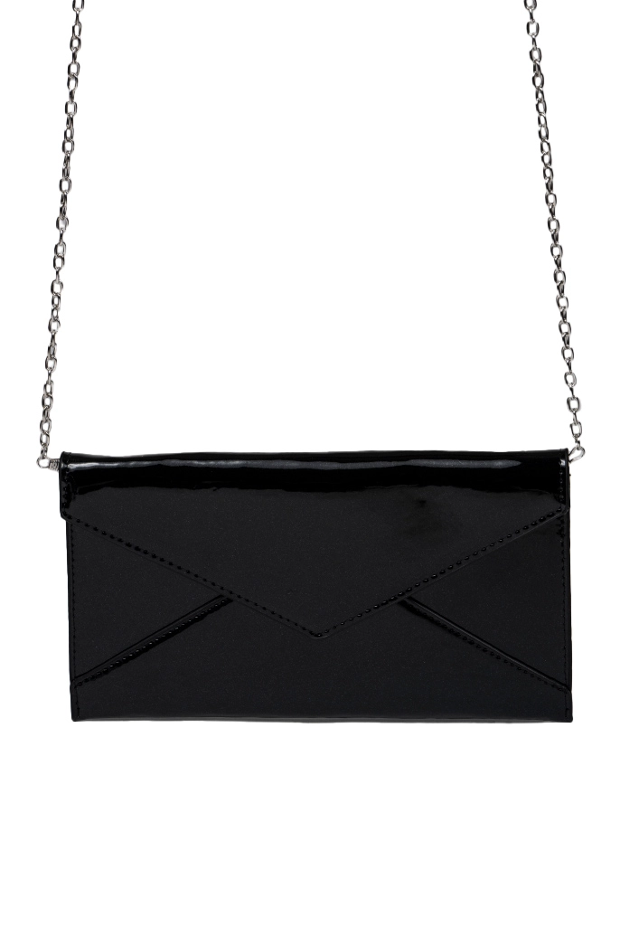 CARTERA DE FIESTA CRX37 NEGRO ECOCUERO - 1