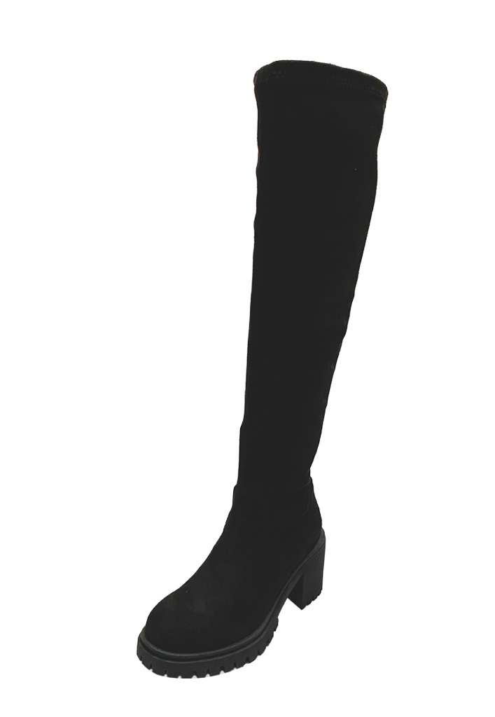 BOTAS MUJER TODOPIEL NEGRO GAMUZA ECOLÓGICA ZAZ99 - 4