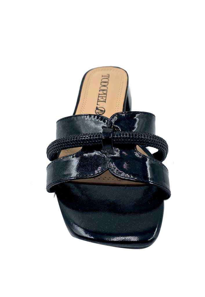 SANDALIA MUJER TODOPIEL NEGRO ZB022 ECOCUERO - 3