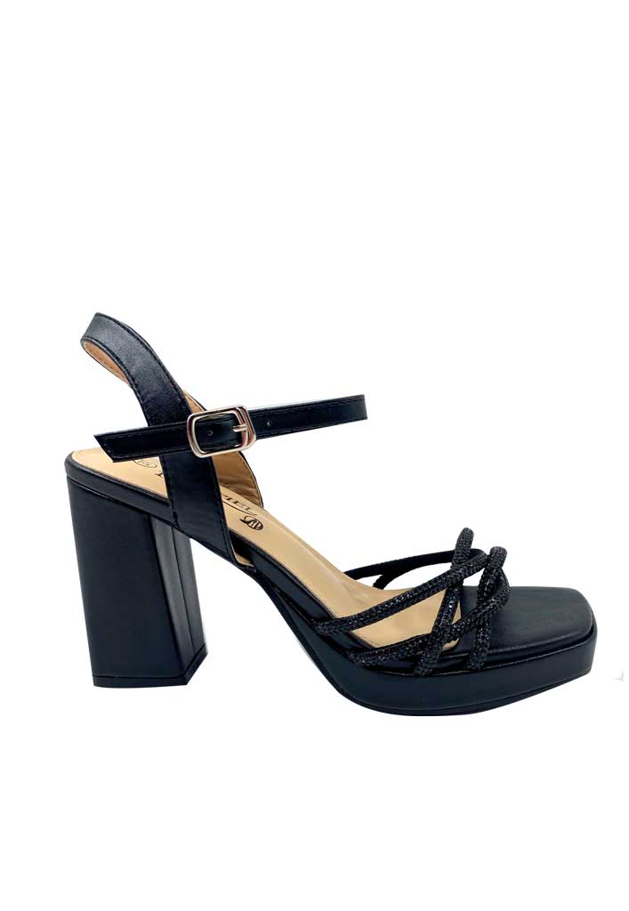 SANDALIA MUJER TODOPIEL NEGRO ZB015 ECOCUERO - 1
