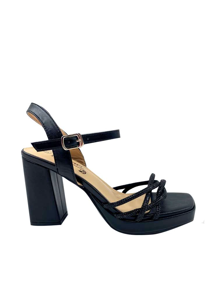 SANDALIA MUJER TODOPIEL NEGRO ZB015 ECOCUERO - 1
