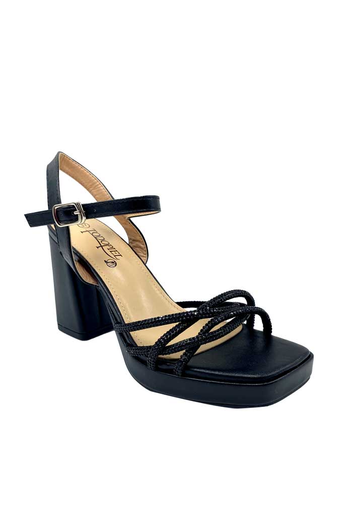 SANDALIA MUJER TODOPIEL NEGRO ZB015 ECOCUERO - 2