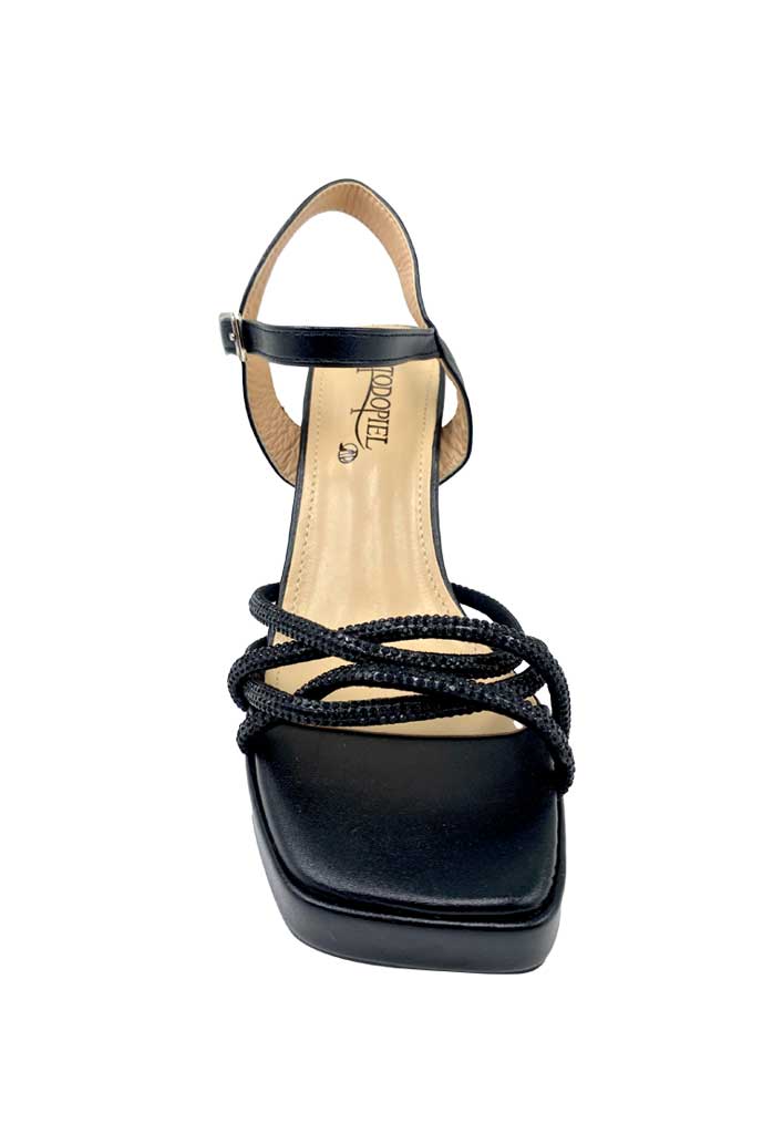 SANDALIA MUJER TODOPIEL NEGRO ZB015 ECOCUERO - 3