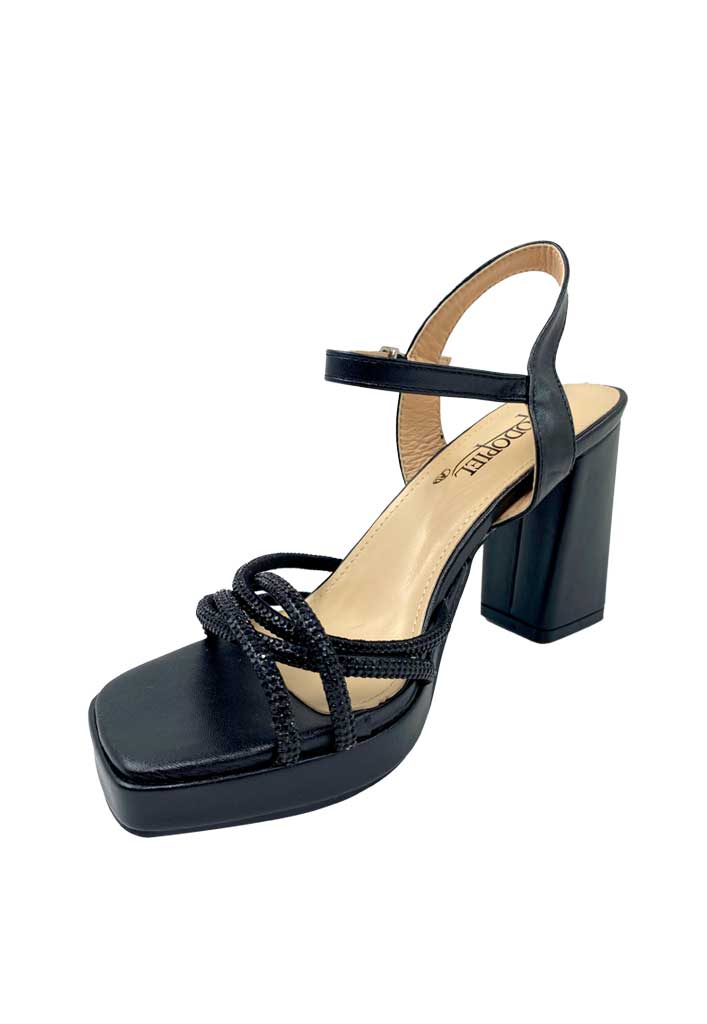 SANDALIA MUJER TODOPIEL NEGRO ZB015 ECOCUERO - 6
