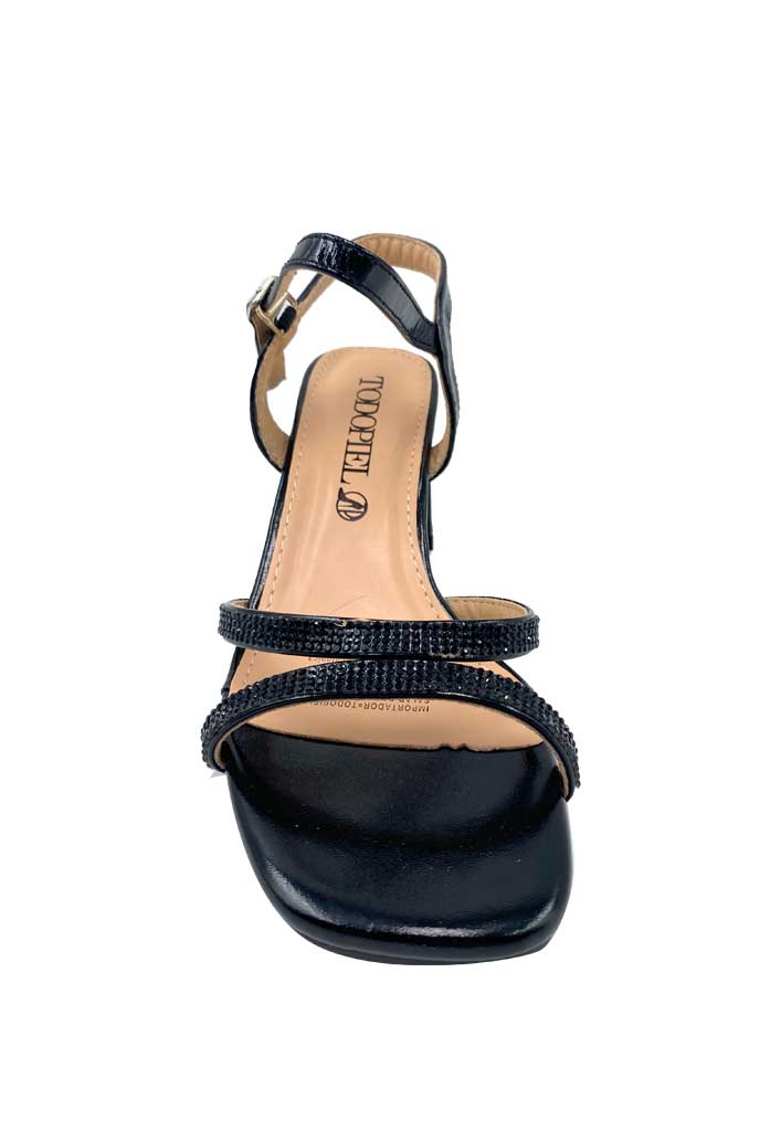 SANDALIA MUJER TODOPIEL NEGRO ZB021 ECOCUERO - 3