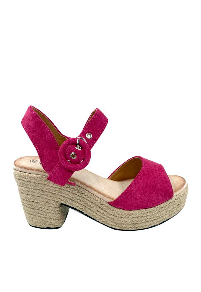 SANDALIA MUJER TODOPIEL FUCSIA ZB019 GAMUZA ECOLÓGICA - 1