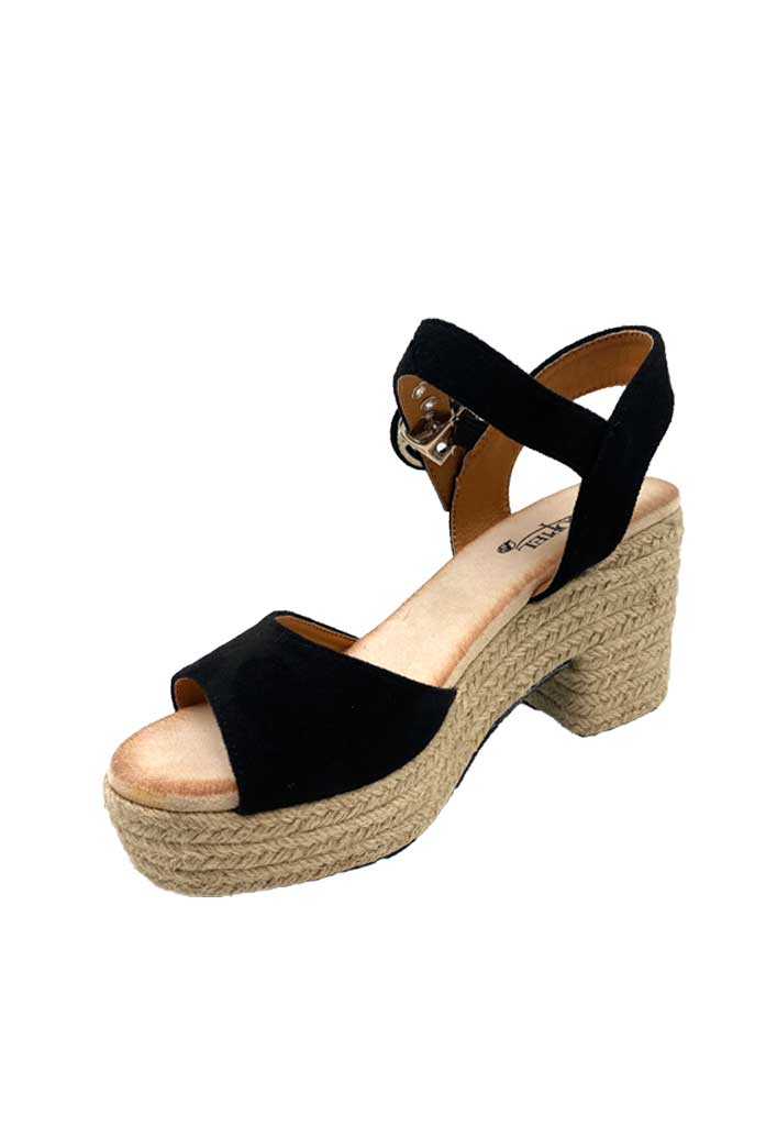 SANDALIA MUJER TODOPIEL NEGRO ZB019 GAMUZA ECOLÓGICA - 5