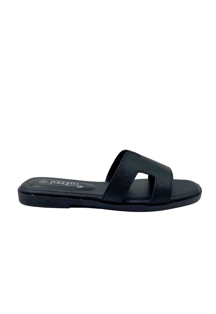 SANDALIA MUJER TODOPIEL NEGRO ZB014 ECOCUERO - 1