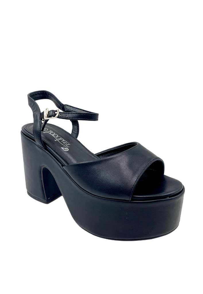 SANDALIA MUJER TODOPIEL NEGRO ZB017 ECOCUERO - 2