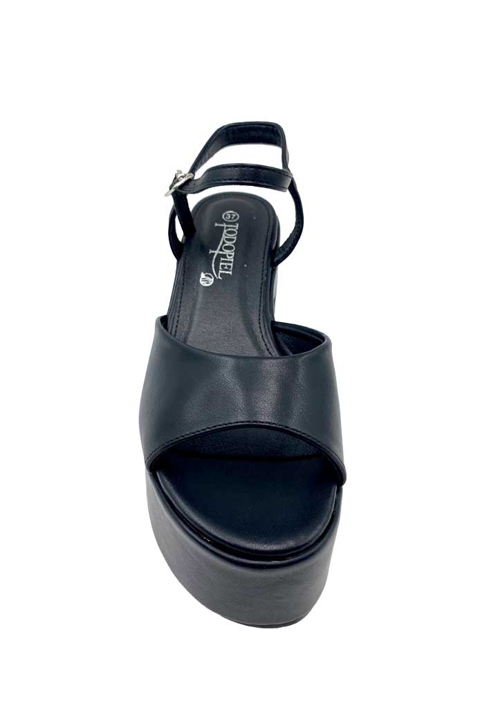 SANDALIA MUJER TODOPIEL NEGRO ZB017 ECOCUERO - 3