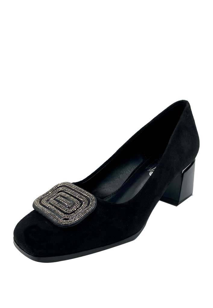 ZAPATO DE TACO ECOCUERO ZB012 NEGRO - 4