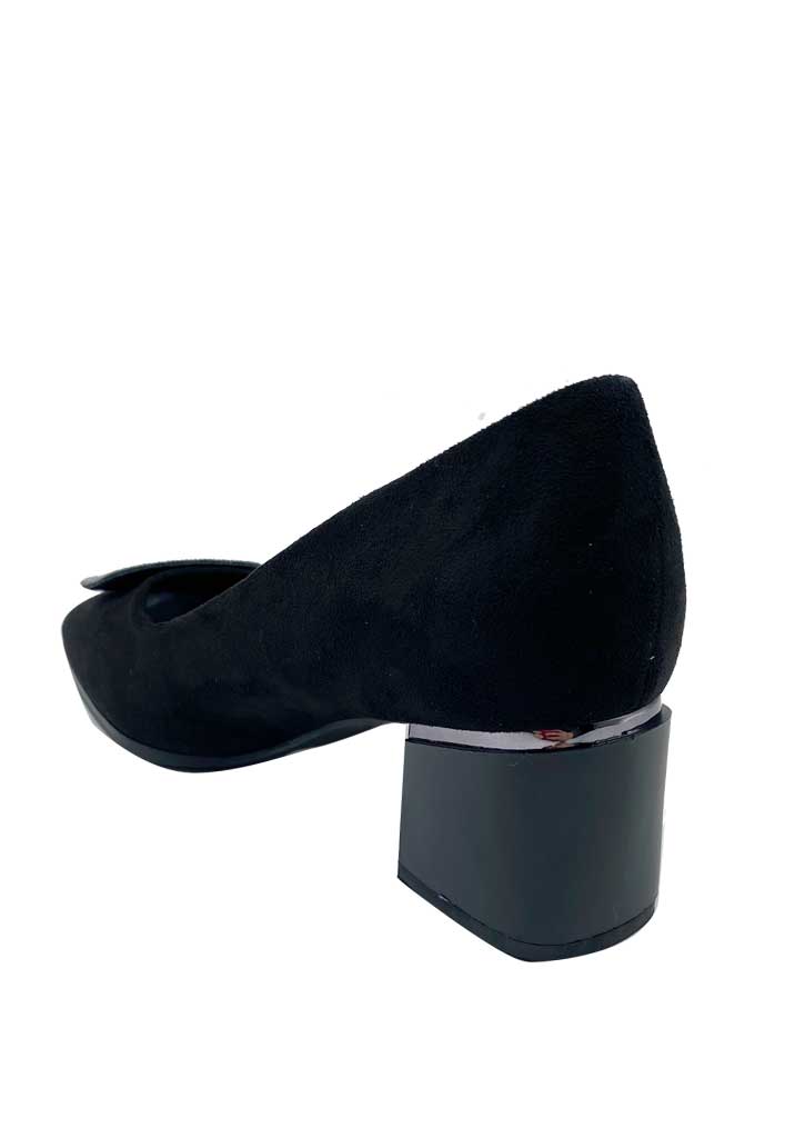 ZAPATO DE TACO ECOCUERO ZB012 NEGRO - 5