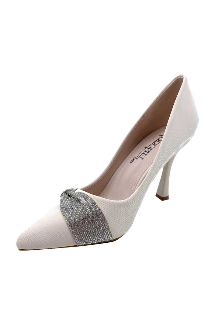 ZAPATO DE TACO ECOCUERO ZB013 BEIGE - 6