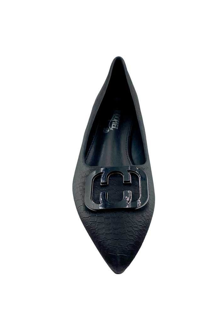 ZAPATO DE TACO ECOCUERO ZB011 NEGRO - 3