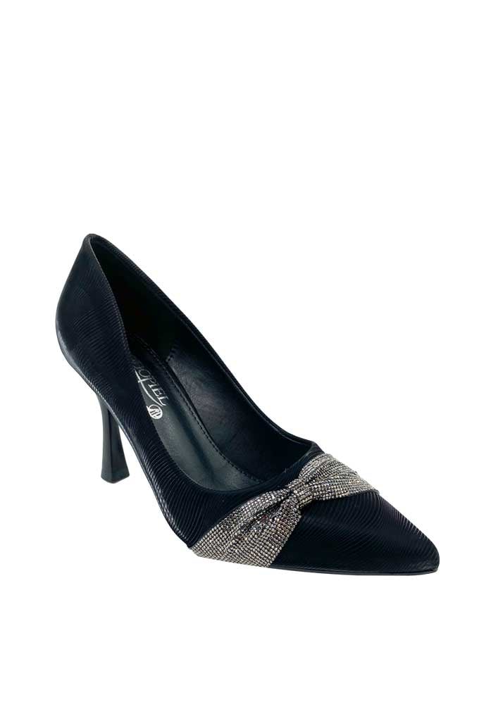 ZAPATO DE TACO ECOCUERO ZB013 NEGRO - 2