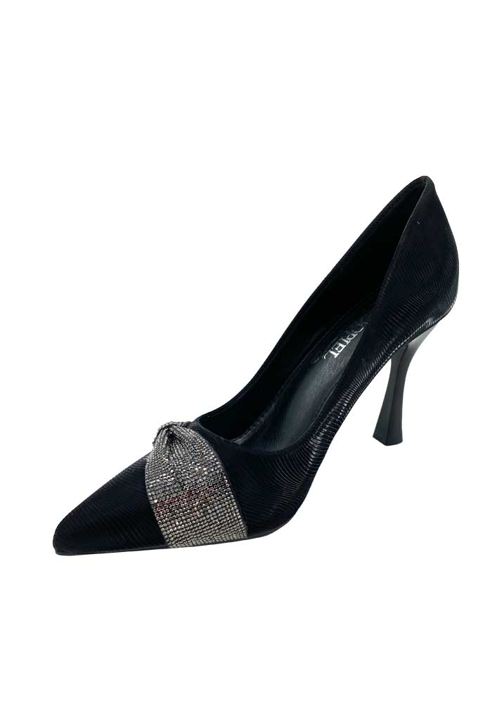 ZAPATO DE TACO ECOCUERO ZB013 NEGRO - 6