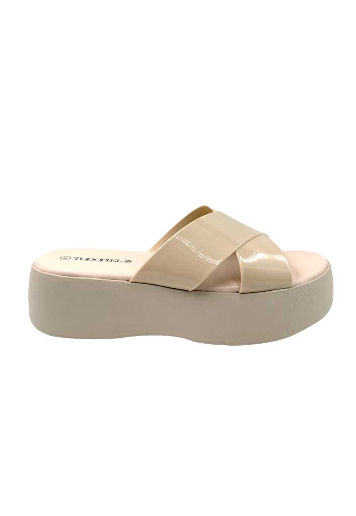 SANDALIA MUJER TODOPIEL BEIGE ZB037 - 1