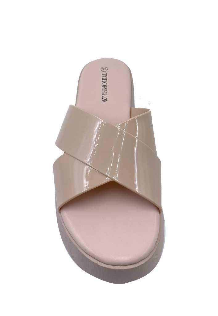 SANDALIA MUJER TODOPIEL BEIGE ZB037 - 3