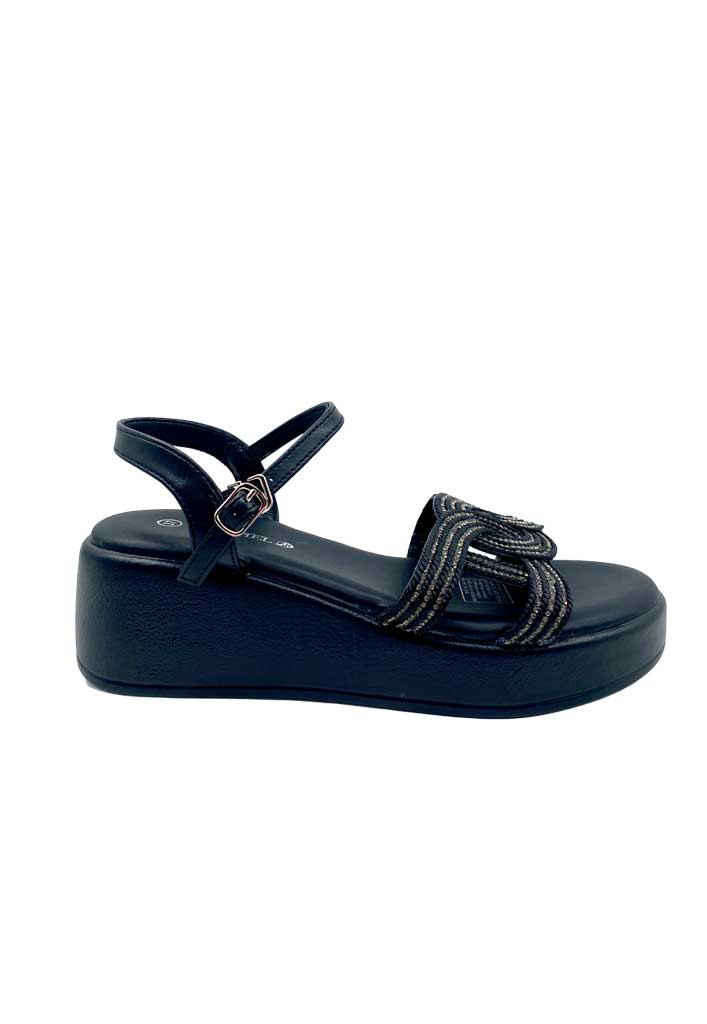 SANDALIA MUJER TODOPIEL NEGRO ZB025 - 1