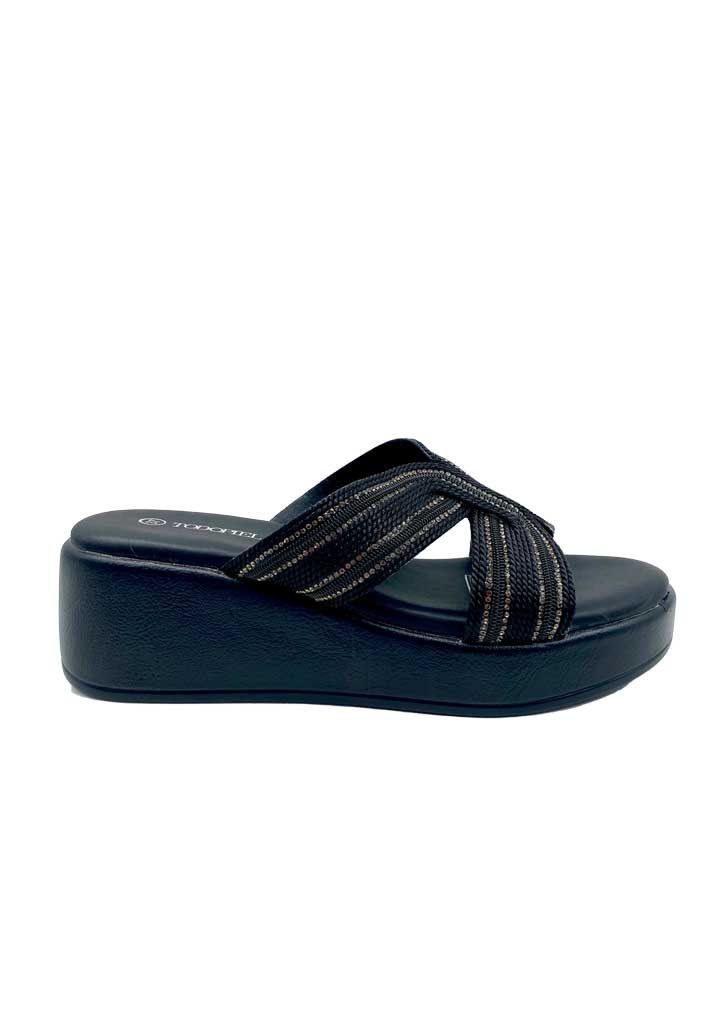 SANDALIA MUJER TODOPIEL NEGRO ZB026 - 1
