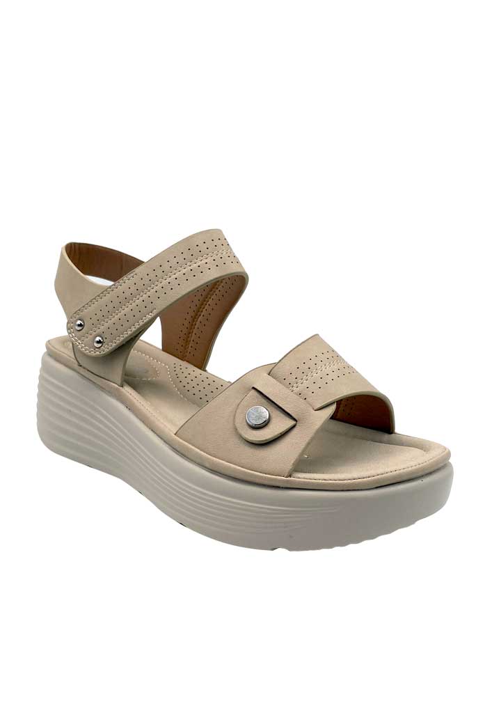 SANDALIA MUJER TODOPIEL BEIGE ZB027 - 2