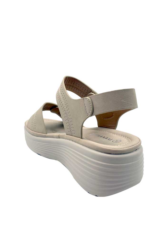 SANDALIA MUJER TODOPIEL BEIGE ZB027 - 5