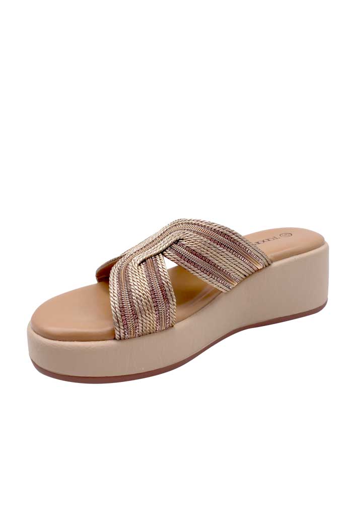 SANDALIA MUJER TODOPIEL BEIGE ZB026 - 4