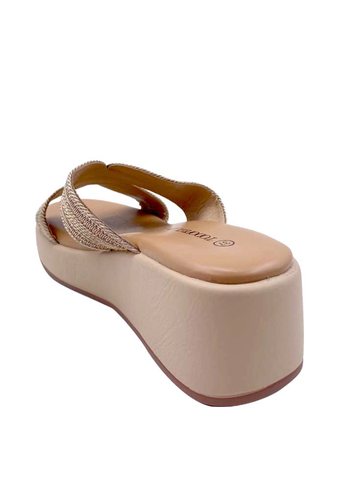 SANDALIA MUJER TODOPIEL BEIGE ZB026 - 5