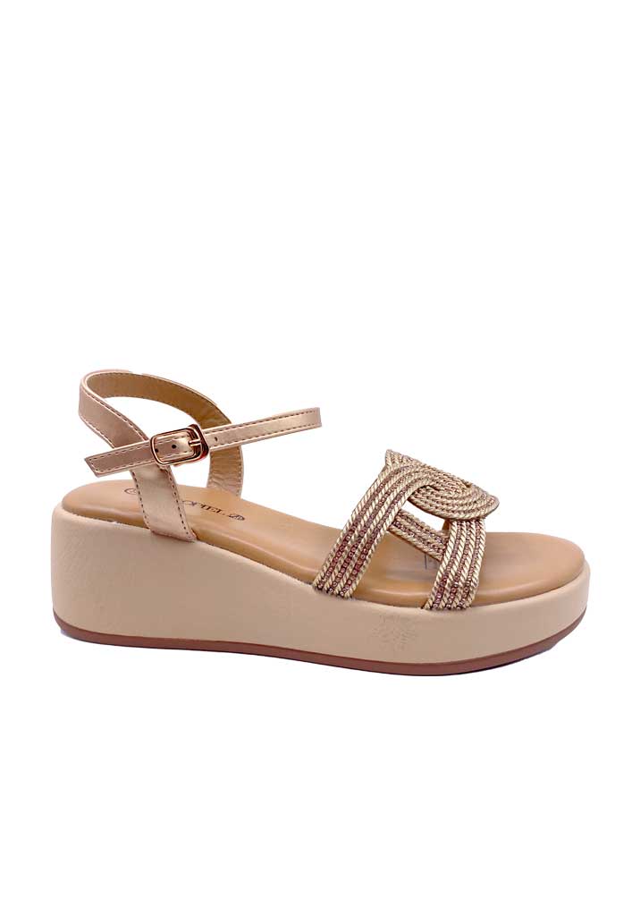 SANDALIA MUJER TODOPIEL BEIGE ZB025 - 1
