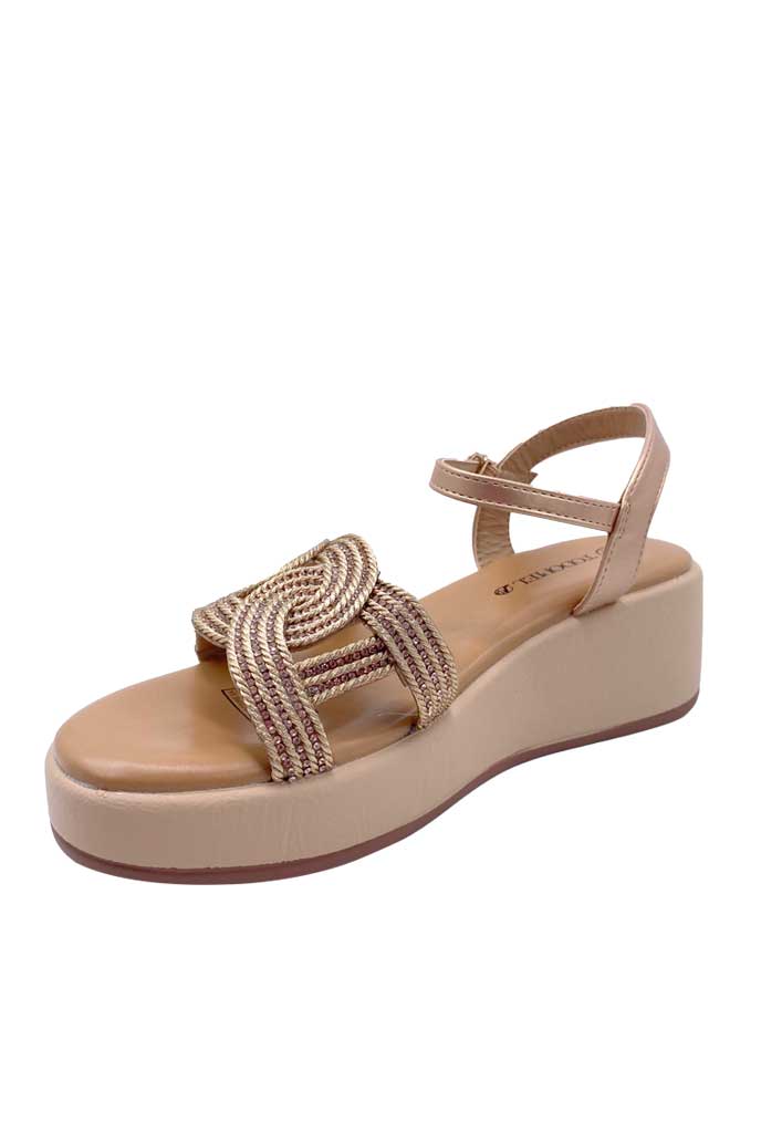 SANDALIA MUJER TODOPIEL BEIGE ZB025 - 4