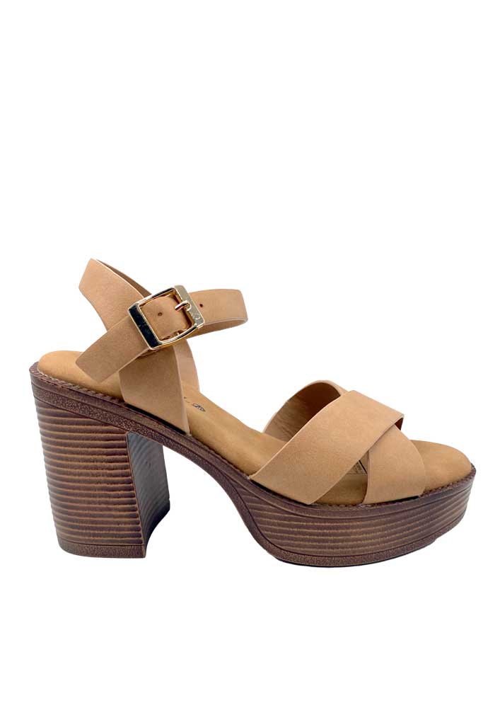 SANDALIA MUJER TODOPIEL BEIGE ZB031 - 1