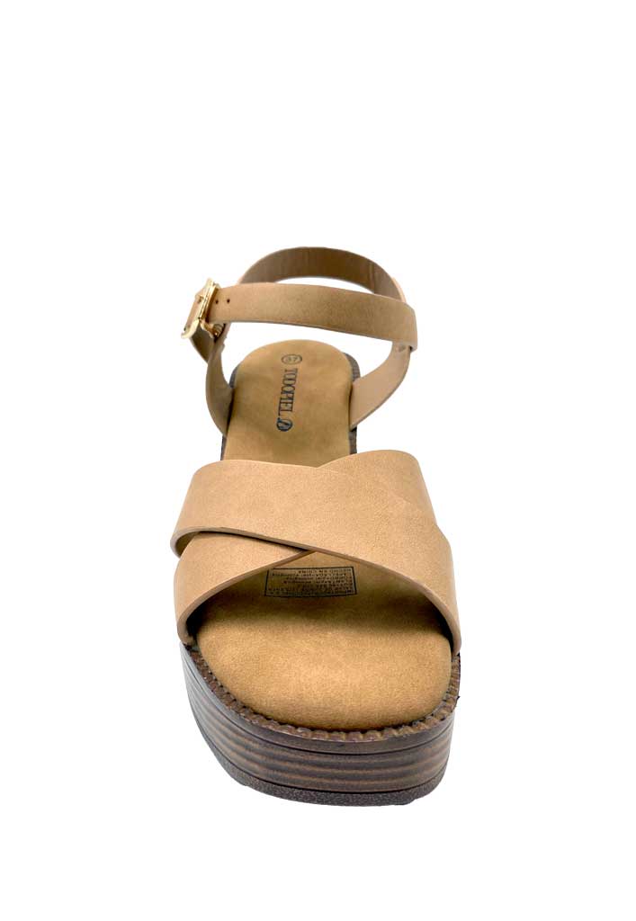 SANDALIA MUJER TODOPIEL BEIGE ZB031 - 3