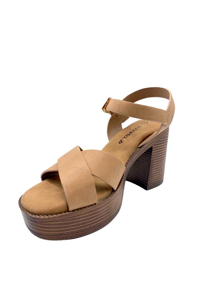 SANDALIA MUJER TODOPIEL BEIGE ZB031 - 4