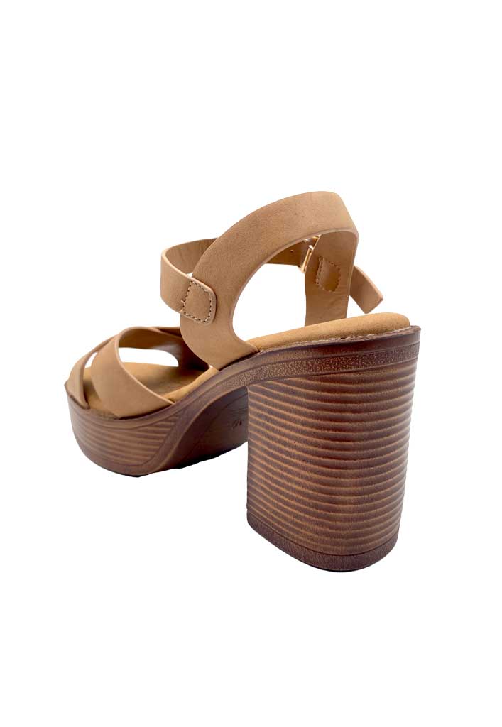 SANDALIA MUJER TODOPIEL BEIGE ZB031 - 5