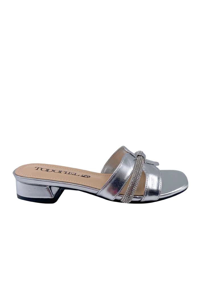 SANDALIA MUJER TODOPIEL PLATA ECOCUERO ZB022 - 1