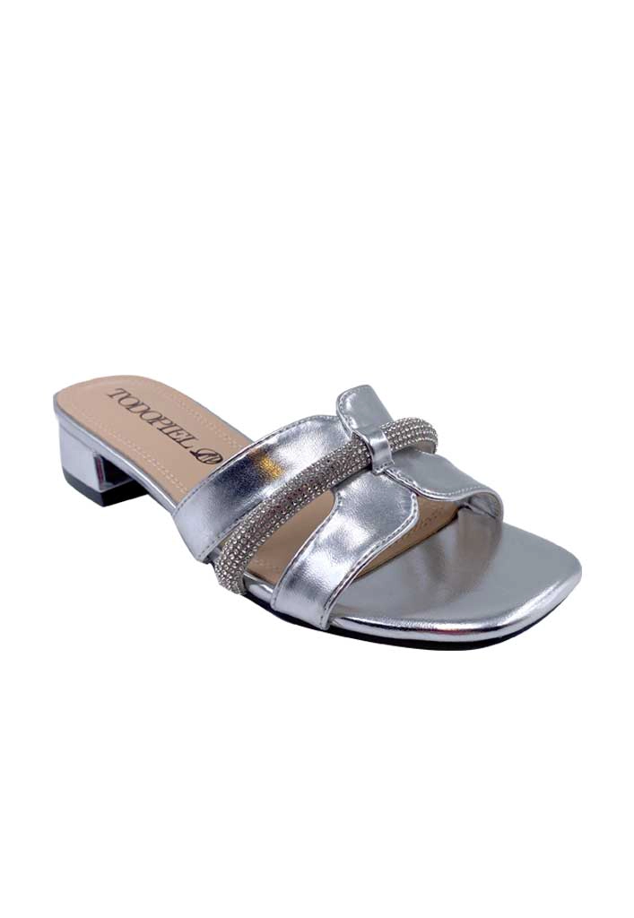 SANDALIA MUJER TODOPIEL PLATA ECOCUERO ZB022 - 2
