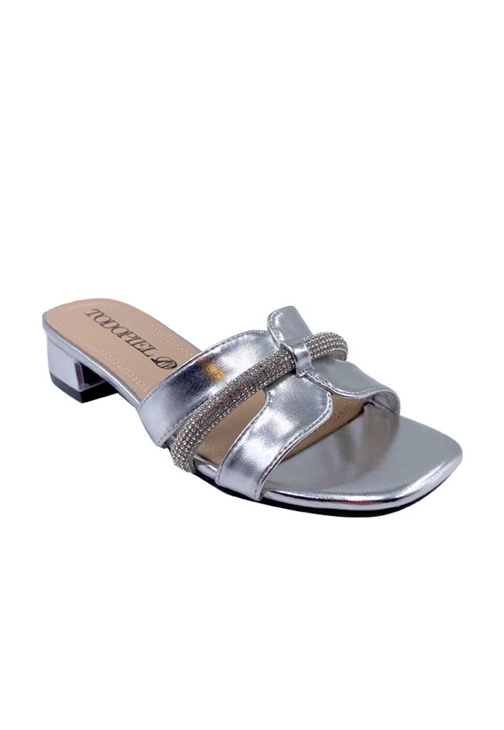 SANDALIA MUJER TODOPIEL PLATA ECOCUERO ZB022 - 2