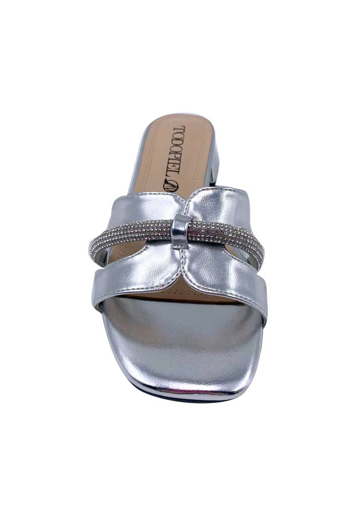 SANDALIA MUJER TODOPIEL PLATA ECOCUERO ZB022 - 3