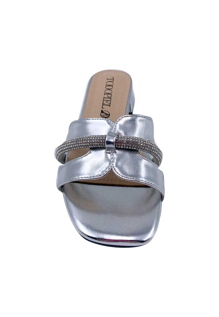 SANDALIA MUJER TODOPIEL PLATA ECOCUERO ZB022 - 3